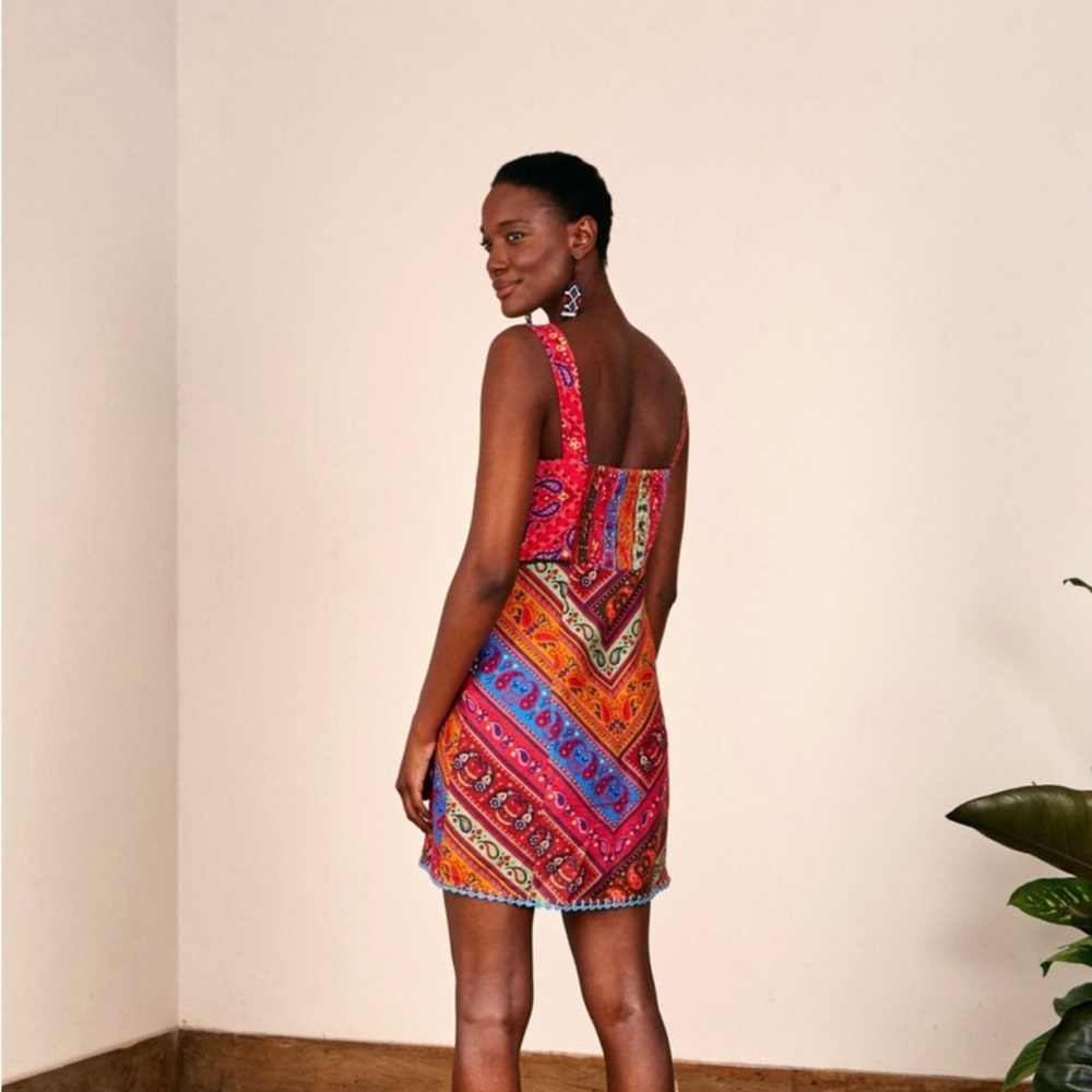 FARM RIO colorful bandana mini dress - Picture 5 of 8